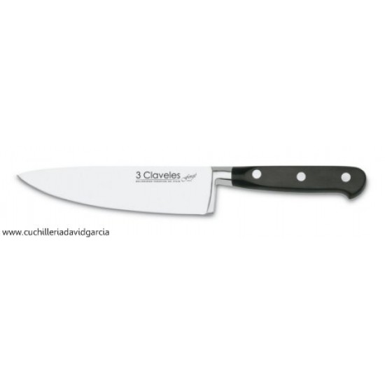 Cuchillo Cocinero Forjado 3 Claveles 01562 15 cm